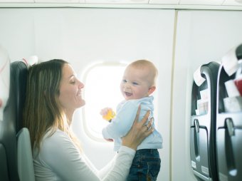 Boardgepäck mit Baby