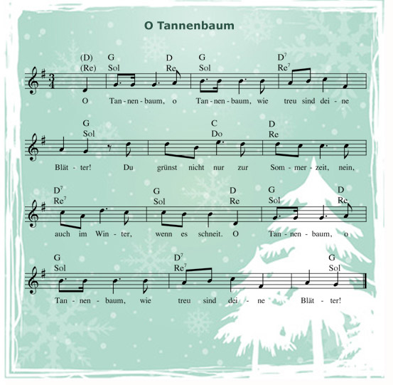 O tannenbaum текст на немецком